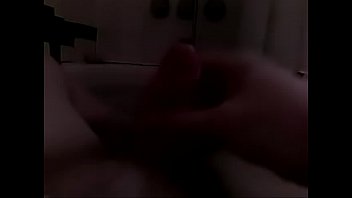 Rubbing Dick in bathroom